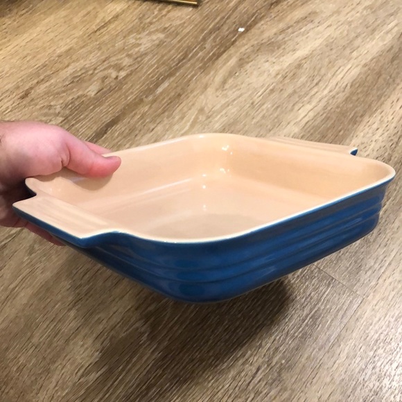 Le Creuset Other - Le Creuset Blue Enamel Casserole Dish